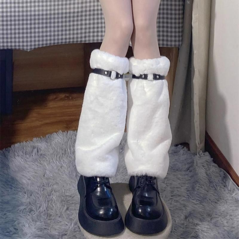 Faux Furs Leg Warmers for Womens Winter Warm Furs Boot Cuffs Covers,Cozy,Christmas,Halloween,Party, Cosplay Costume