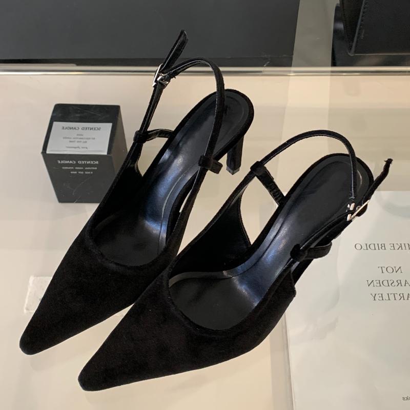 Spring Fashion Shallow Pointed Toe Women Pumps Sexy Thin High Heels Sandals Elegant Banquet Female Mule Shoes