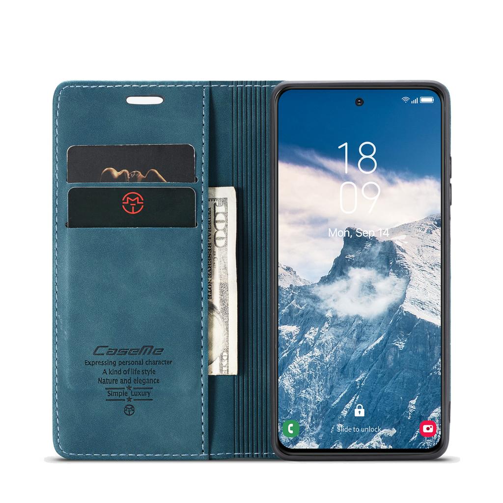 Suitable for Samsung S25 Edge matte flip phone case Galaxy S24 Ultra anti-drop card slot leather case with stand