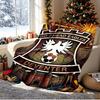 Go Ahead Eagles Pattern Blanket for Home Decoration, Bed, Sofa, Car Travel, Camping, Suitable for All Seasons, Birthday Christmas Gift