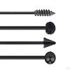 4 Pack Industrial Ball Barbell Ear Bar Earring 14G 16G