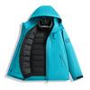 Men's and Women's Custom Outdoor Two-Piece Jacket Set: Three-in-One Shell with 90% Duck Down Lining and Print Logo.