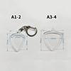 Guitarists Storage Guitar Pick Collection Box Clear Holder Keyring Bag Heart Shaped Picks Size Case Musical Accessories