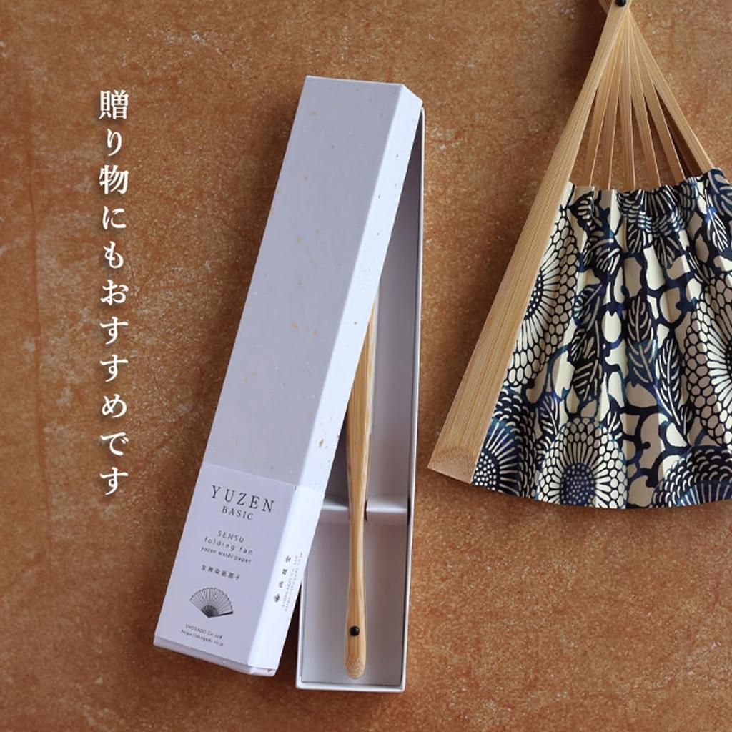 Shogado Folding Fan, Yuzen Pattern, BK-4, 48115