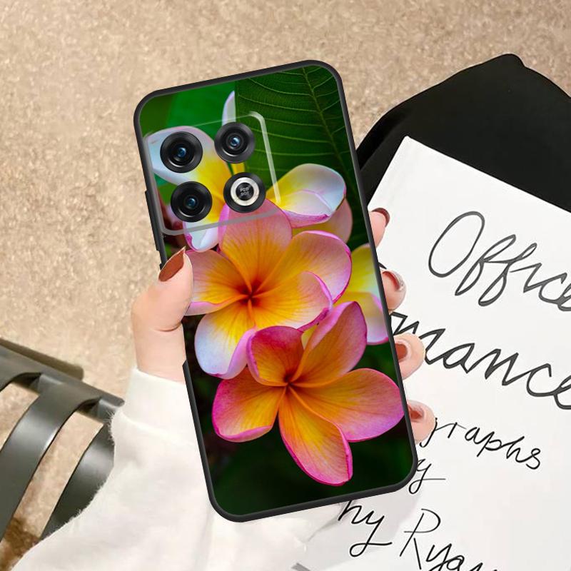 

Frangipani Flowers Case For OnePlus 15 R 12 12R 13T 13 13R 11 10 Pro 10T 8T Nord 5 CE 2 3 4 Lite N20 N30 Cover OnePlus 15R