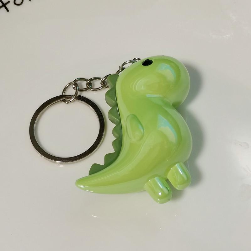 Cute Sweet Smooth and Shiny Cartoon Dinosaur Key Rings for Women Charm Fashion Doll Bag Key Chain Accessories Friendship Gift