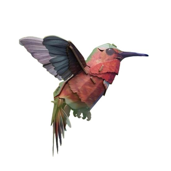 1 Set Bird Assembly Kit 3D Paper Bird Model Cardboard Animal Building Puzzle Toy DIY Craft Decoration Kids Adults Bird Lovers Gift