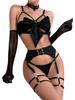 Laccetto Sexy Tentazione Lavorato a Maglia Push Up Alta Qualità Fiocco Bikini Sexy Senza Schiena Scollatura Profonda Bretelle Senza Maniche Nightclub Cnrs