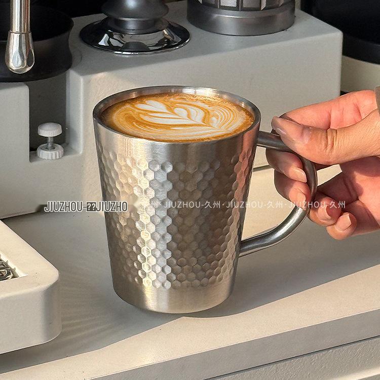 American 304 Stainless Steel Double-Layer Mug for Coffee, Tea, Beer, Water, or Milk