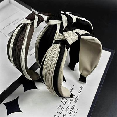Chic Women Knitting Fabric Knot Headband for Female Casual Shopping Headwear Wide Press Hair Hoop Accessories