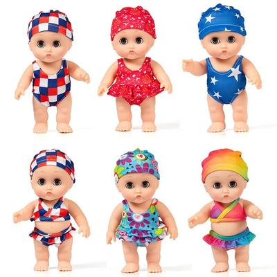 Badeanzug Schmollmund Simulationspuppe Ankleiden Vinylpuppe Spielzeug Beruhigende Baby Badepuppe