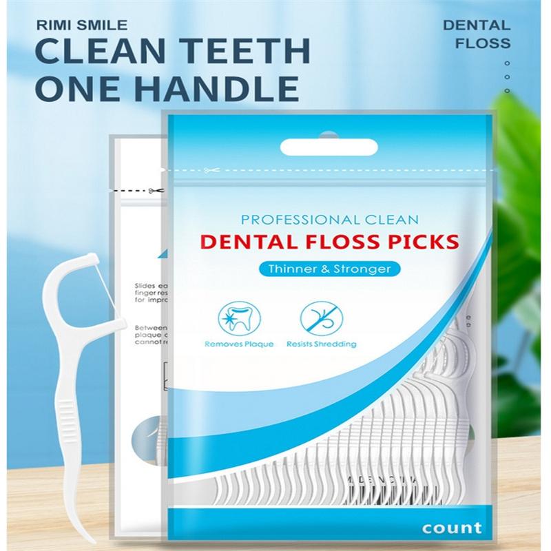 50/150/300PCS Dental Floss Dental Floss Picks Clean Between Teeth Interdental Brush Toothpick Floss Picks Oral Hygiene Care