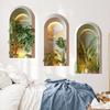 Creative Three-dimensional Green Plant Niche Living Room Bedroom Beautification Decoration Self-adhesive Wall Stickers
