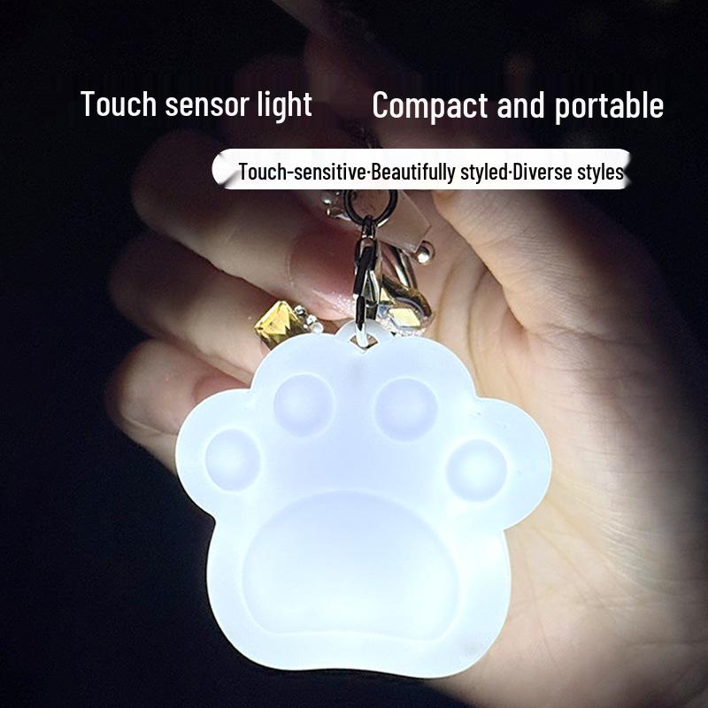 3D Touch LED Keychain Light - Cute, Creative Ornament Gift for Bedroom
