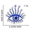 Evil Eye Iron-on Patch: Blue Embroidered Cloth Sticker for Clothes