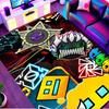 Tapis imprimé Geometry Dash, Tapis de sol lavable, Pour entrée, Dortoir, Buanderie, Bureau, Étude, Décoration d'intérieur, Cadeau d'anniversaire, Cadeau de Noël