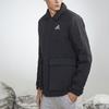 Adidas Einfarbiges Polo-Kragen Outdoor-Sport Baumwolljacke Winter Herrenjacke Schwarz GV5358