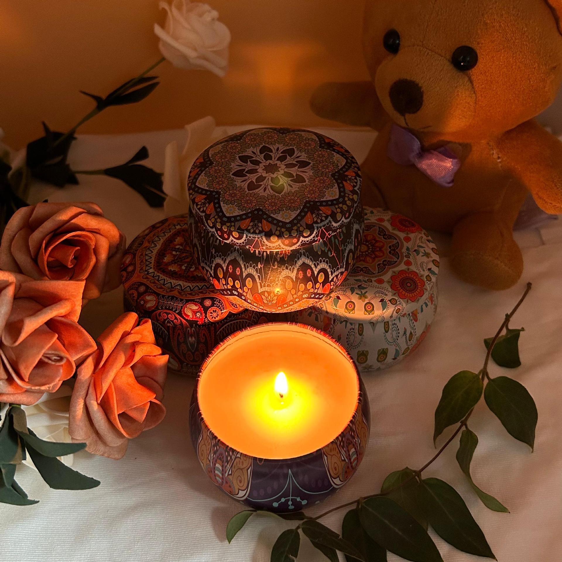 Smokeless Retro Aromatherapy Candle - Calming Sleep Aid, Long-Lasting Fragrance, Indoor Light, Female Gift Box. Contact Us for Specific Style