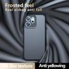 For OPPO Reno 14F Case Shockproof Frosted Skin Feel Matte PC+TPU Anti-fingerprint Transparent Cover for Reno14 F