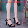 Summer Ankle Strap Heeled Sandals With Pu Upper For Womens Fashion