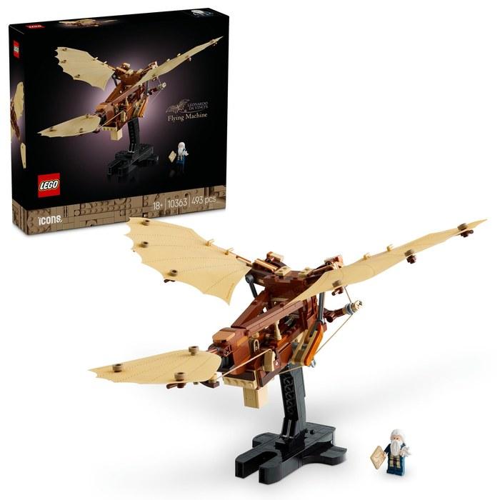 LEGO Icon Leonardo da Vinci Flying Machine 10363 Multicolor (Approx. 25cm H x 29cm L x 35cm W)