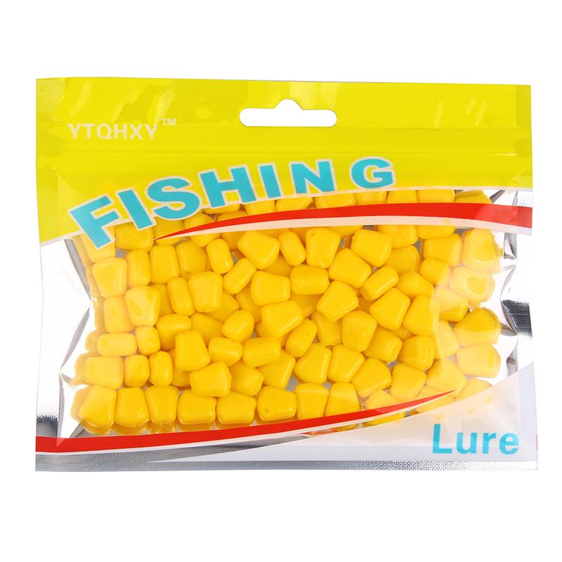 Sinking Simulation Corn Kernel Soft Bait: 100 Pieces of Fake Bait for Freshwater and Sea Fishing.
