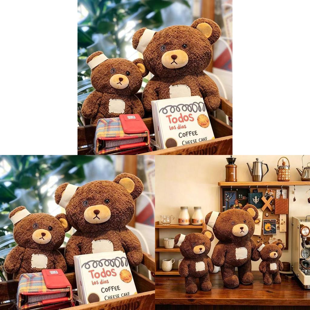 Plüsch-Teddybär-Kissen mit Polyesterfaserfüllung für Kinder und Erwachsene