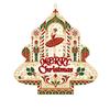 Christmas Tree Hanging Chime Ballet Sugar Plum 2D Flat Painting Iron Pendant for Xmas Tree Gift Decoration Custom