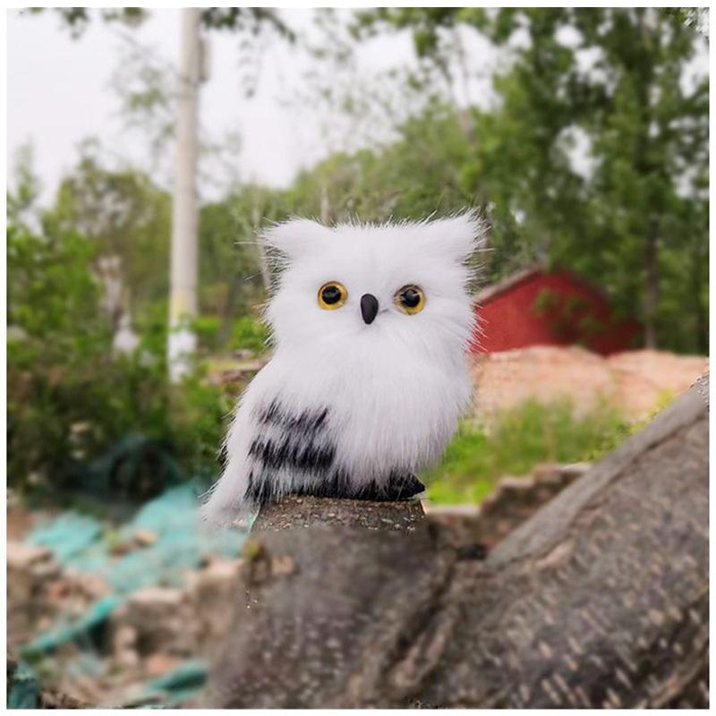 

Плюшевая игрушка сова Реалистичное чучело животного Украшение для рождественской елки Детский реквизит Плюшевый декор совы 1PC