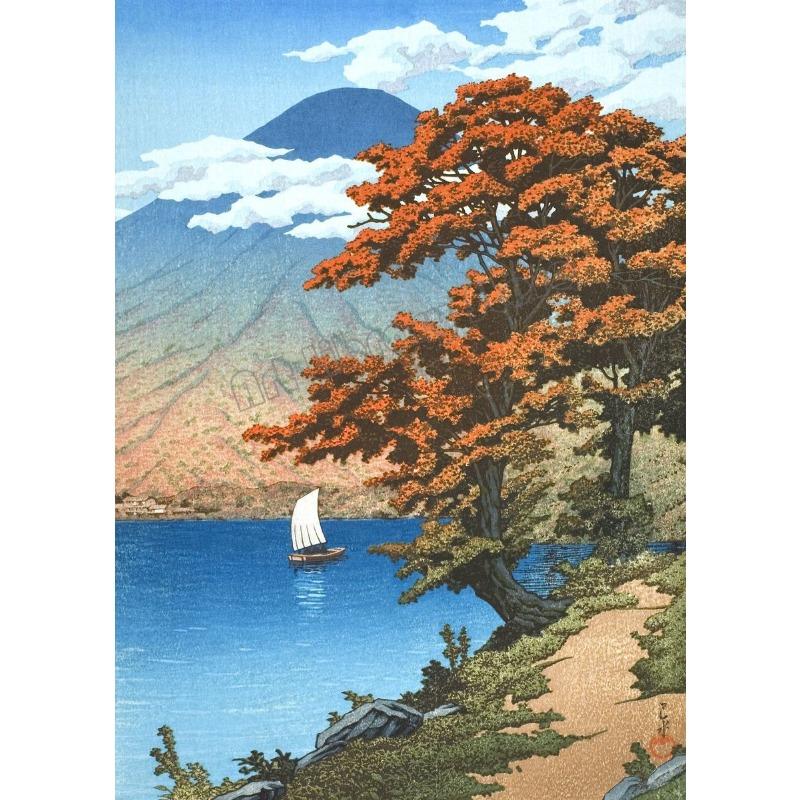 

Винтажная японская гравюра укиё-э Кавасэ Хасуи Цукисима в снегу Постер Холст Живопись Настенное искусство Картины Домашний декор Подарок 21cm×30cm NoFrame