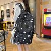 Schoolbag New Korean Version Fresh Schoolbag Women's Japanese Ins Niche Versatile Printed Backpack Junior High School Class Backpack