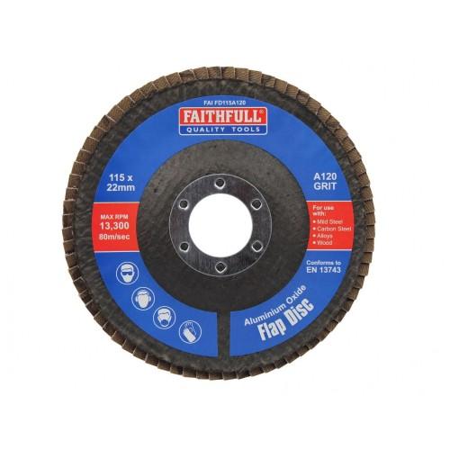 Faithfull Aluminium Oxide Flap Discs