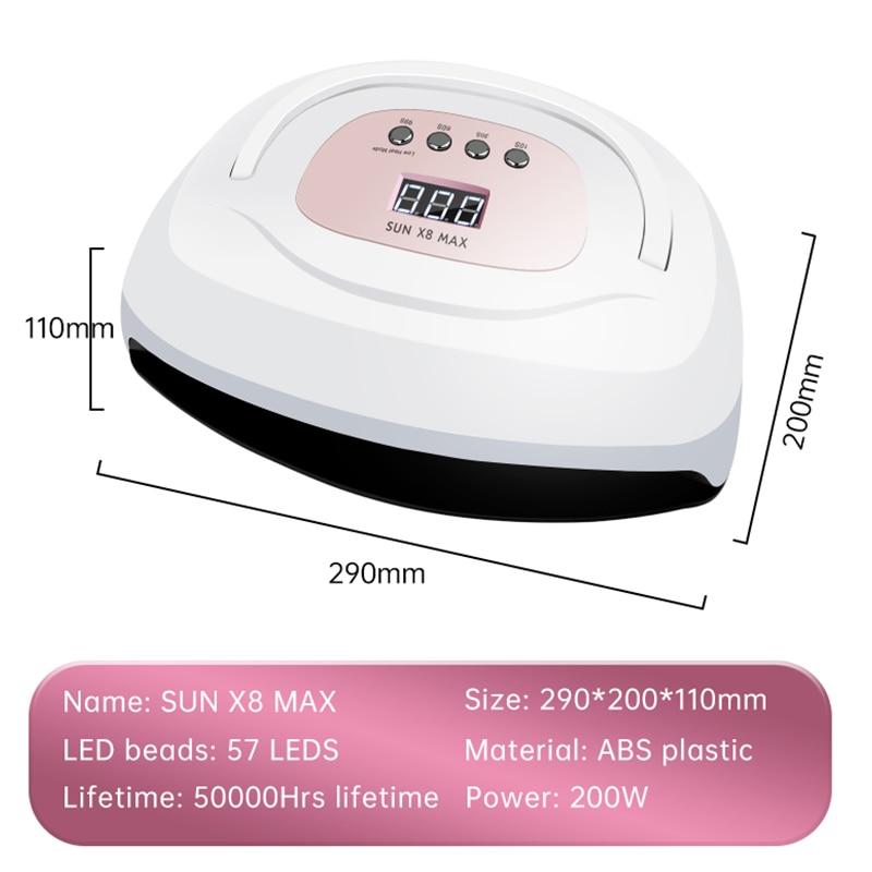57LED diod Big Power nail Gel Dryer LED UV lampa s automatickým senzorem Režim nízké teploty Sušička laku na nehty Lampa na nehty Manikúra
