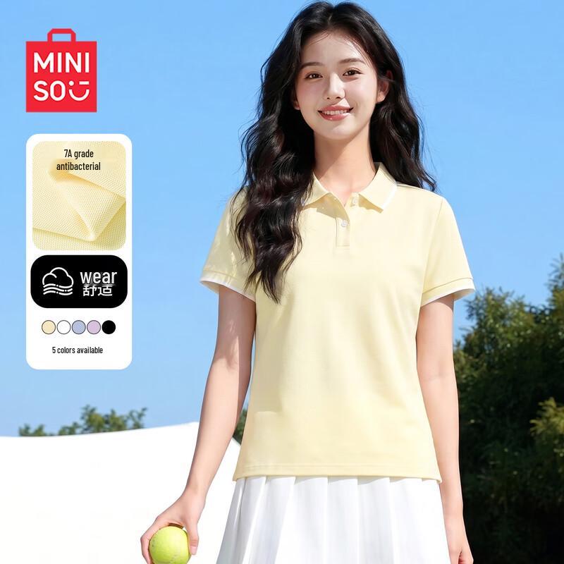 MINISO Women's Antibacterial Polo T-Shirt