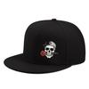 Nuovo Cappellino da Baseball Hip Hop Regolabile con Motivi Teschio e Rosa Stile Vintage Cappelli Piatto con Visiera Per Sport da Strada all'Aperto