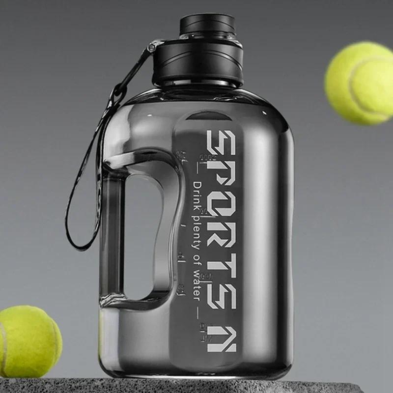 2L Water Bottle Sports Gym Water Kettle A Large Amount of Refilling Buckets In Summer  for Camping Travel BPA Free Drinking