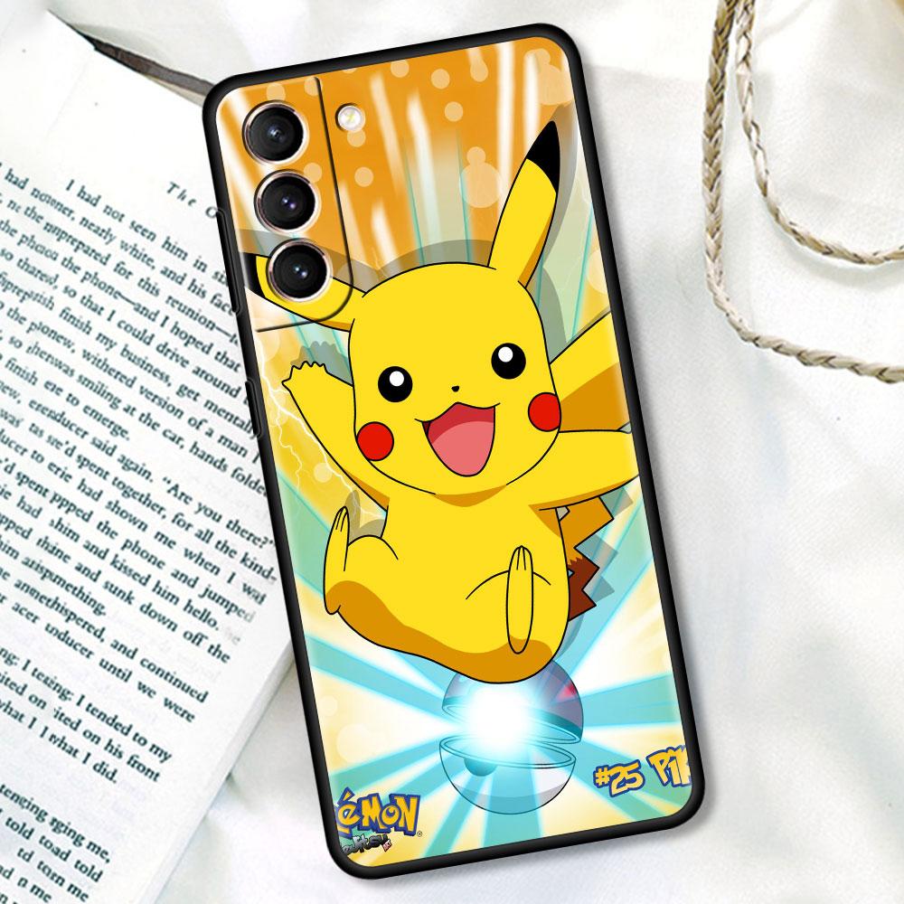 Silicone Case For Samsung Galaxy S20 FE S21 Plus S22 Ultra S10 S10e S24 S23 5G TPU Soft Phone Cover Pokemon Monster Capa