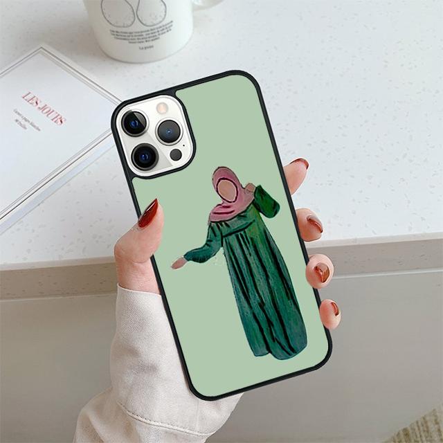 Muslim Islamic Eyes Arabic Hijab Girl Phone Case For iPhone 17 Air 13 12 Cover For Apple 14 15 16 Pro Max Plus SE
