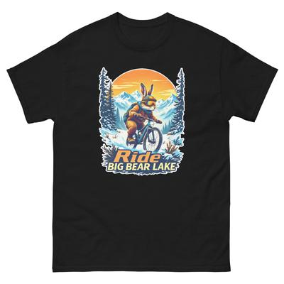 Fahrt Big Bear Lake Kaninchen Spaß USA Fahrrad Radfahren Tier T-Shirt