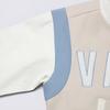 Vans Color Block Letter Zip Long Sleeve Baseball Jacket Women Jackets Oatmeal VN000GUT2N1