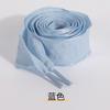 2.5cm Wide Ruffled Fish-Tail Flounce Single-Layer Shoelace in Colorful Black and White Wavy Trim