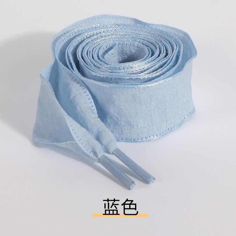 2.5cm Wide Ruffled Fish-Tail Flounce Single-Layer Shoelace in Colorful Black and White Wavy Trim