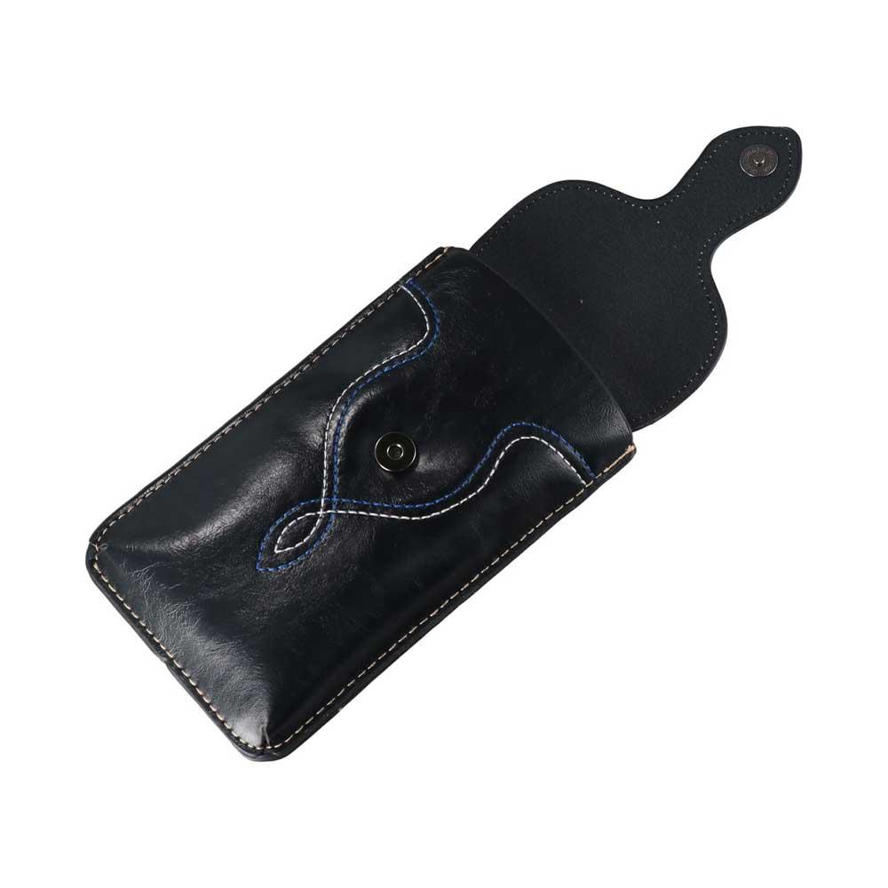 Smartphone Cards Holder Waist Pack Phone Belt Hanging Pouch Phone Waist Bag Leather Phone Case