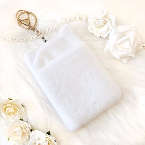 Animal-Shaped Trading Card Case Vol. 2, Korean Keychain, Duck, Collectible, Trading Card Holder, Korean Goods, Fluffy Cat, Women's, Polyester, Card Ho