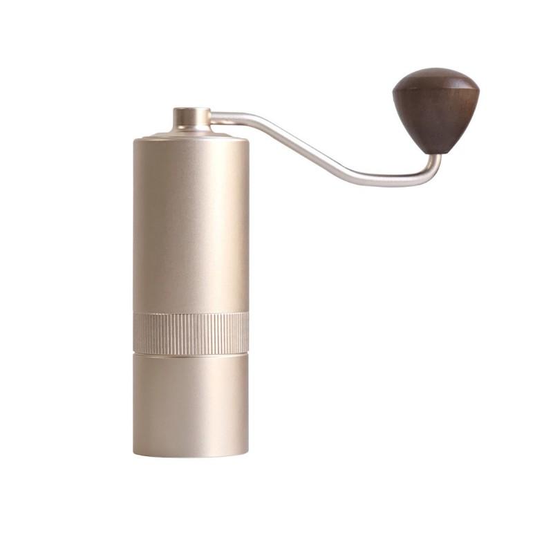 Manual Coffee Grinder With CNC Precision Steel Burr Aluminum Body Portable Hand-Crank Home Use