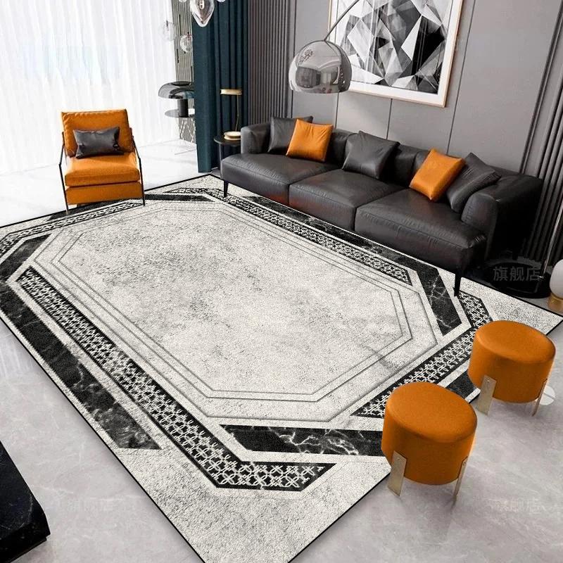 

Nordic Style Large Carpets for Living Room Decoration Abstract Rug Non-slip Luxury Bedroom Lounge Rugs 200x300 Washable Soft Mat 180*280cm
