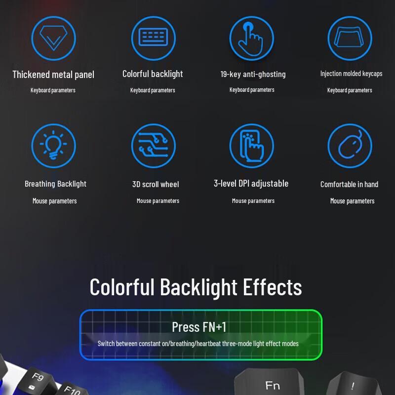 AOC KM410 Wired Keyboard and Mouse Combo