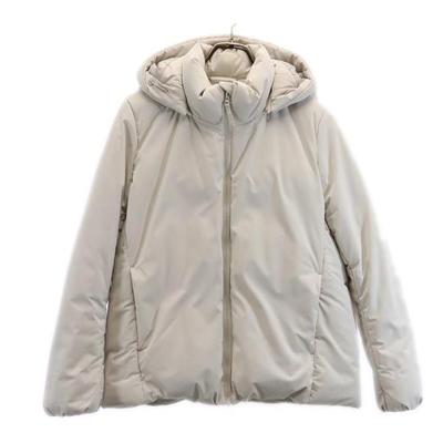 Hybrid Down Parka L Light Gray Women Used