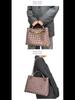 2024 Autumn/Winter Frosted French Retro Gradient Suede Bow Women's Bag