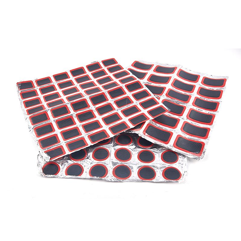48Pcs 25Mm Round/Square Rubber Bicycle Tire Patch Cycling Bike Tire Tyre Inner
